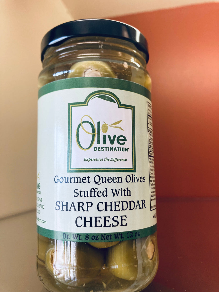 Sharp Cheddar Cheese Olives Olive Destination