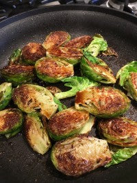 Pan Roasted Brussels Sprouts