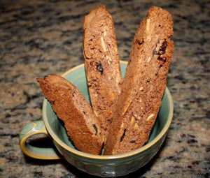 Cherry, Almond and Fused Lemon Oil Biscotti